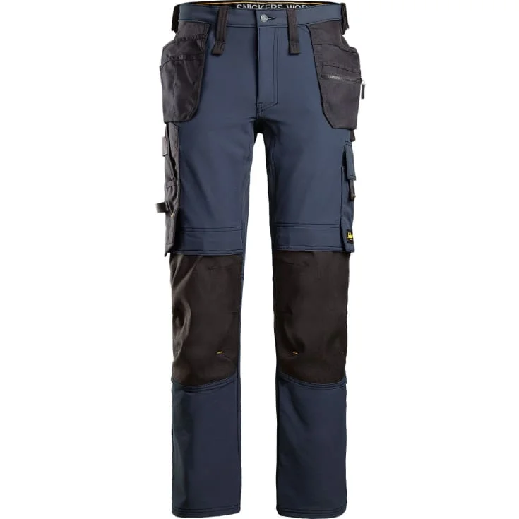 Snickers 6271 AllroundWork arbeidsbukse med stretch, marineblå/sort, str. 154 | 6271-9504_154
