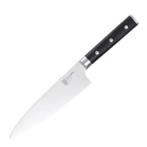 Asama kokkekniv 20 cm svart/sølv v:3225670