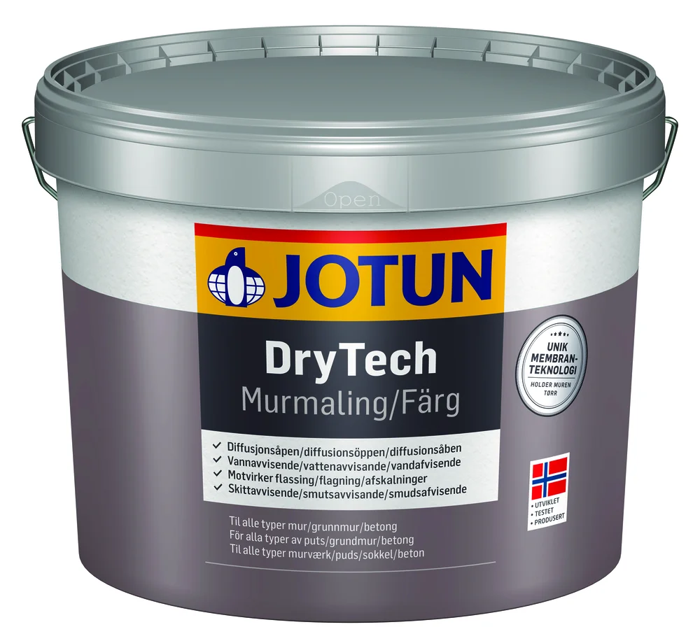MURMALING LYSGRÅ BASE DRYTECH 9L v:7047192 MURMALING LYSGRÅ BASE DRYTECH 9L v:7047192