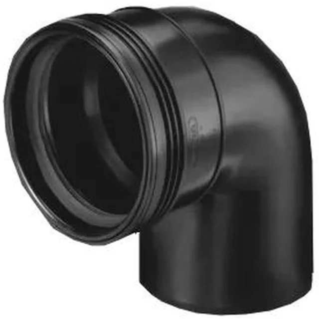 Wavin Wafix 110x88,5° PP bend, sort | 2215338