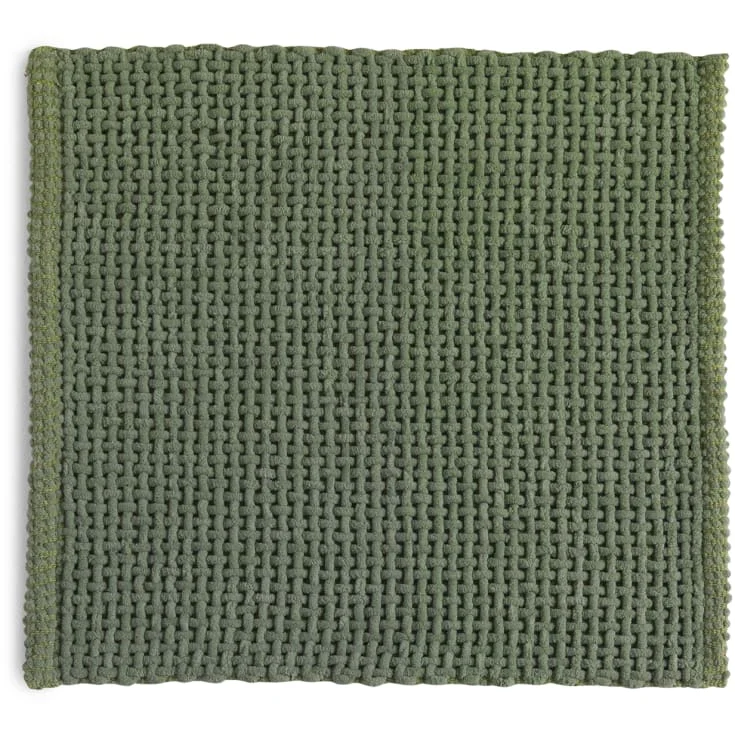 Hefe Knot badematte, 50x50 cm, grønn | 96KN5050079
