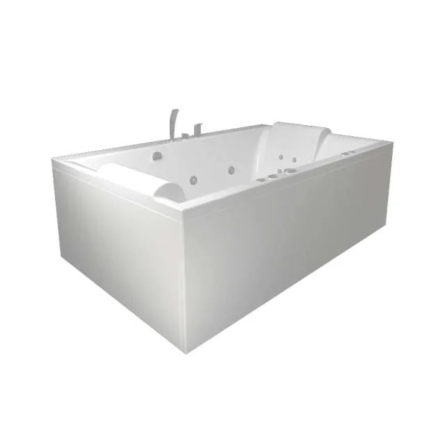 Westerbergs Pacific 190SQ Endepanel, vendbar, akryl, hvit | 20082119-00