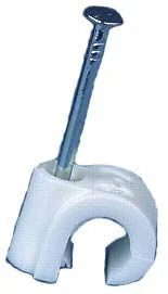 Ledningsklammer 5-7mm rund hvit 20stk v:1124168