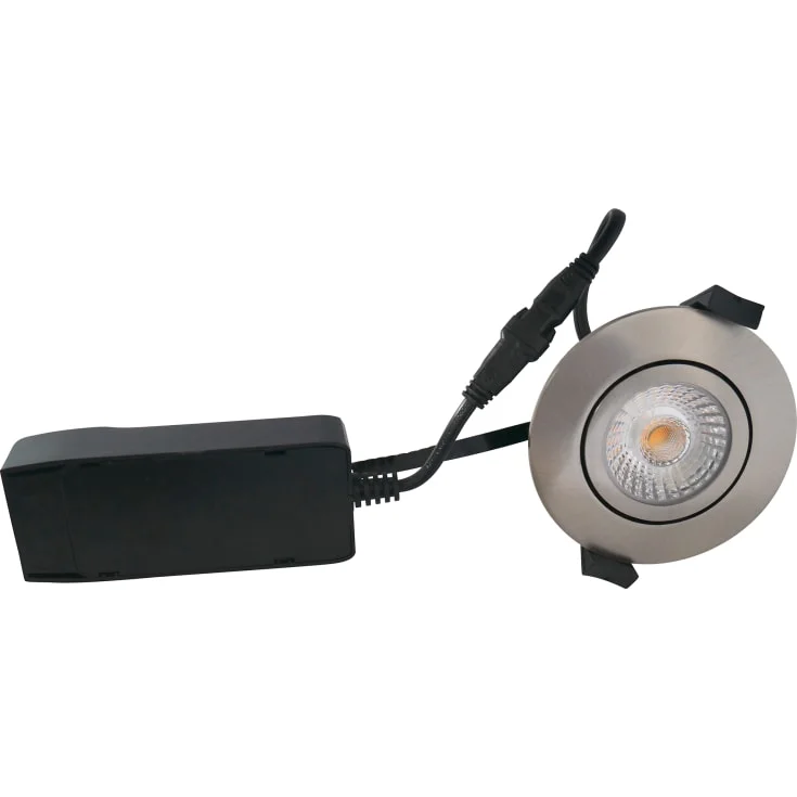 Nordtronic Low Profile ECO innfelt spotlight, børstet aluminium, 4000K | 32111024