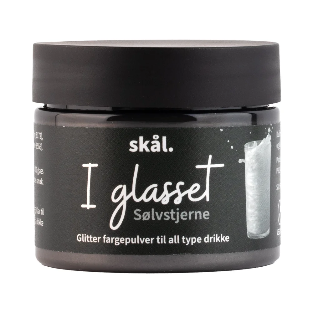 Glitterfarge i glasset Sølvstjerne v:6673563 Glitterfarge i glasset Sølvstjerne v:6673563