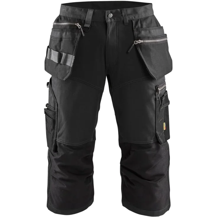 Blåkläder Workwear 1597 håndverkerknickers med 2-veis stretch, sort, str. D88 | 1597-1343-9900_D88