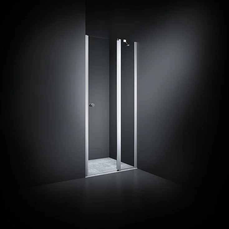 Dansani Match dusjdør, modell C, niche, 101,5 cm, klart glass, satin profil | MODEL16-100-KLART