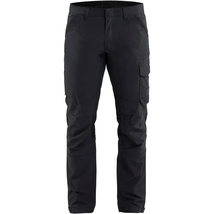 Blåkläder Workwear Service arbeidsbukser, med 4-veis stretch, sort/mørkegrå, str. C62 | 1422-1645-9998_C62
