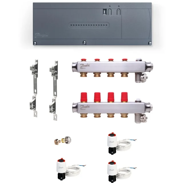 Danfoss Icon2 gulvvarmestyring, trådløs, 3 kretser | 460970535+3 Danfoss Icon2 gulvvarmestyring, trådløs, 3 kretser | 460970535+3