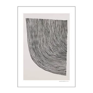The Poster Club x Leise Dich Abrahamsen poster 50x70 cm curves black v:8614195