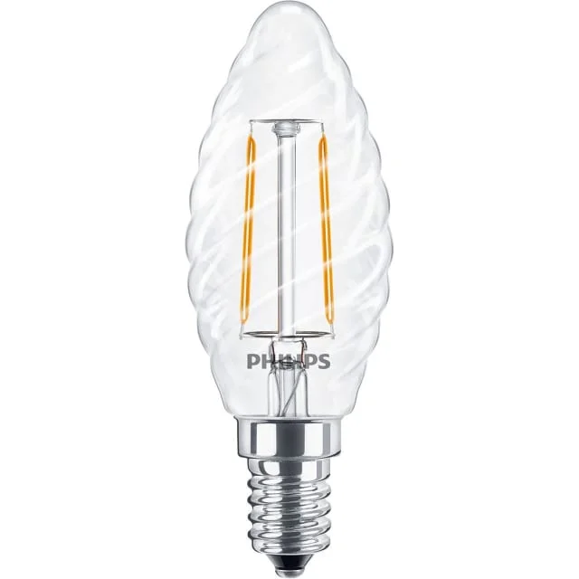 Philips CorePro E14 mignonpære, vridd, 2700K, 2W | 929001238592
