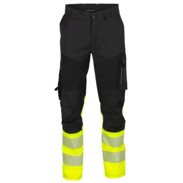 Bekken & Strøm Gjøvik stretch servicebukse, kl.1, unisex, str. KB54, sort/gul, HiVis | 27303128 Bekken & Strøm Gjøvik stretch servicebukse, kl.1, unisex, str. KB54, sort/gul, HiVis | 27303128