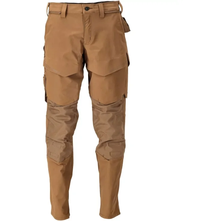 Mascot Customized arbeidsbukser med stretch, khaki, str. 76C58 | 22379-311-54_76C58