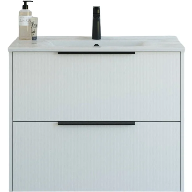 Dansani Mido+ Classic møbelpakke, 81x44 cm, stripete matt hvit | MCMA-1810