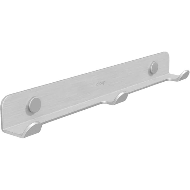 Aloop X 3 knaggrekke, 27,5 cm, matt aluminium | a_i413003n Aloop X 3 knaggrekke, 27,5 cm, matt aluminium | a_i413003n