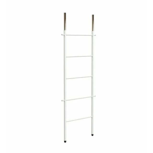 Frost Bukto Ladder håndklestativ, 58x151,5 cm, hvit/gull | U6009-GW