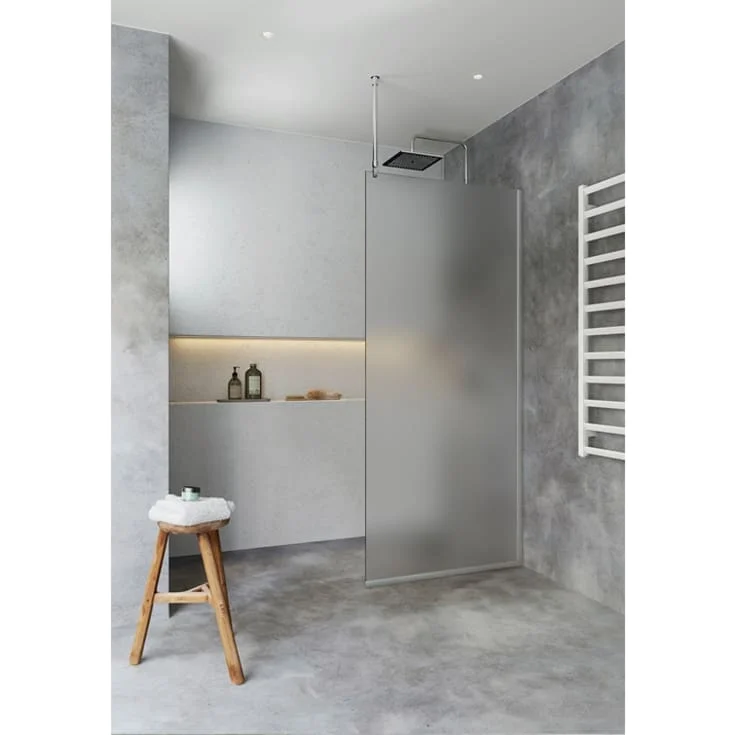 Hafa Igloo Pro Pro I-Wall 70 dusjvegg, 67,5 cm, frostet glass, aluminium profi | 1450340