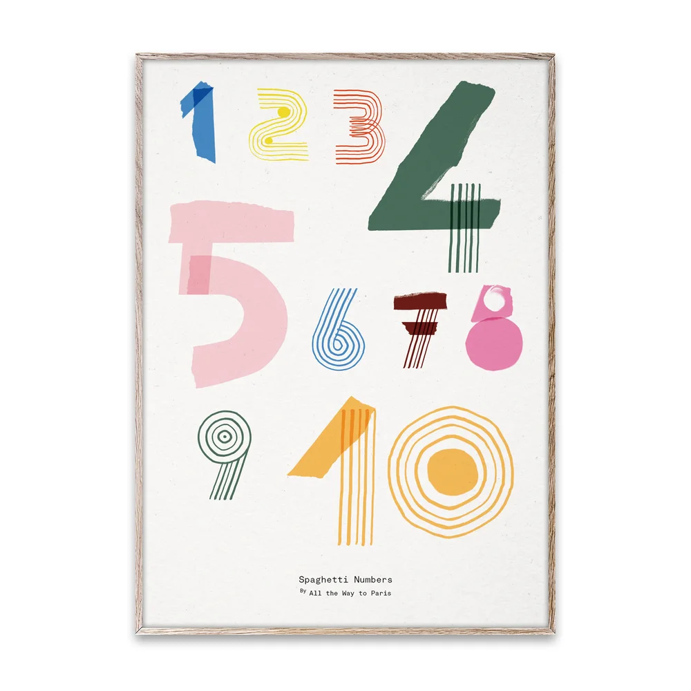 Spaghetti Numbers plakat v:9987437 Spaghetti Numbers plakat v:9987437