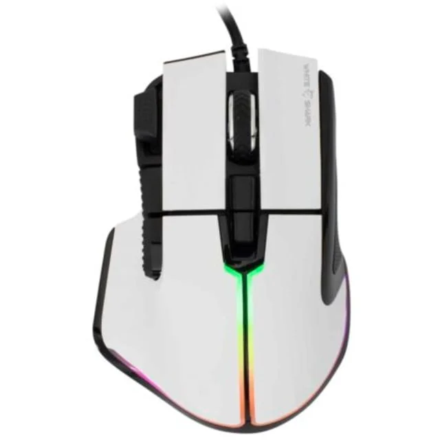 White Shark Marrok gaming mus, hvit | 7327117 White Shark Marrok gaming mus, hvit | 7327117