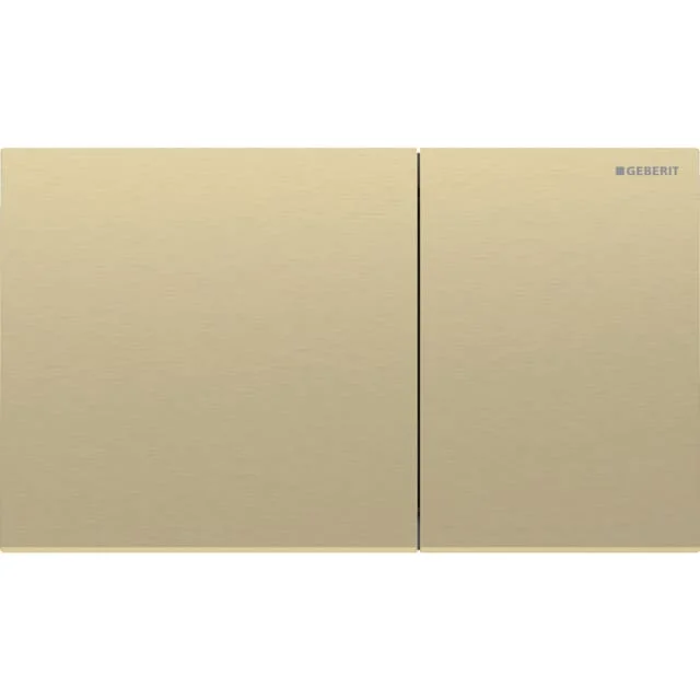 Geberit Sigma 70 Square betjeningsplate, børstet messing | 115.622.QF.1