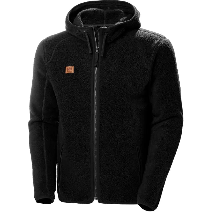 Helly Hansen Heritage fiberpelsjakke med hette, sort, str. S | 72183-990_S