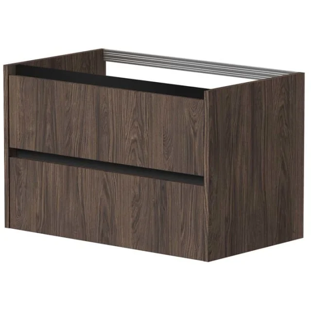 Korsbakken Eris underskap, med 2 skuffer, soft-close, 81x45,5 cm, brun eik | 340506080