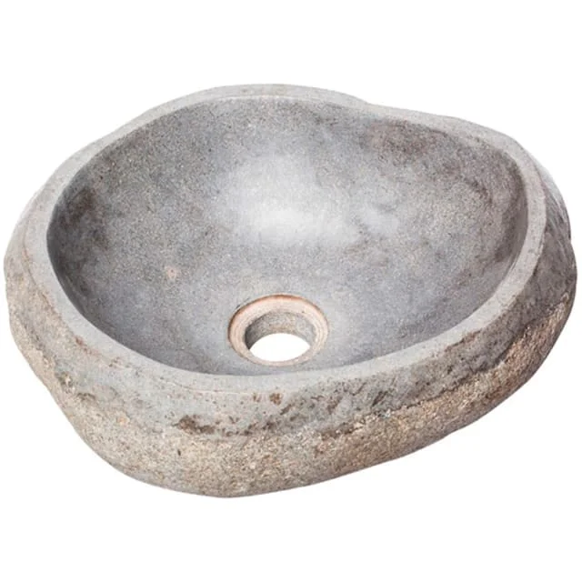 Bathco Piedra Rio toppmontert servant, stein, sort | 00393 Bathco Piedra Rio toppmontert servant, stein, sort | 00393