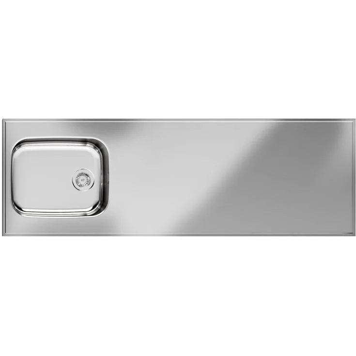 Purus Basic F stålbord, 180×60 cm, rustfritt stål | 685771-180 Purus Basic F stålbord, 180×60 cm, rustfritt stål | 685771-180