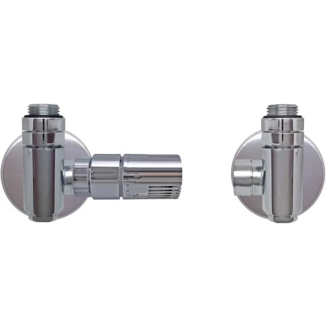 Kriss Corner Combi Rom ventilsett vinkel t/Kombidrift m/Romtermostat, Krom | KV7650C Kriss Corner Combi Rom ventilsett vinkel t/Kombidrift m/Romtermostat, Krom | KV7650C