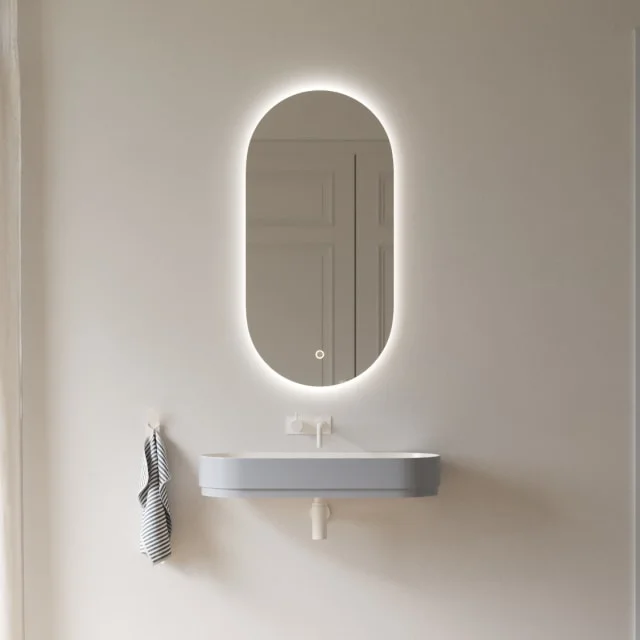 Copenhagen Bath Orø oval 50 speil, duggfritt, 50×100 cm | 30010382 Copenhagen Bath Orø oval 50 speil, duggfritt, 50×100 cm | 30010382