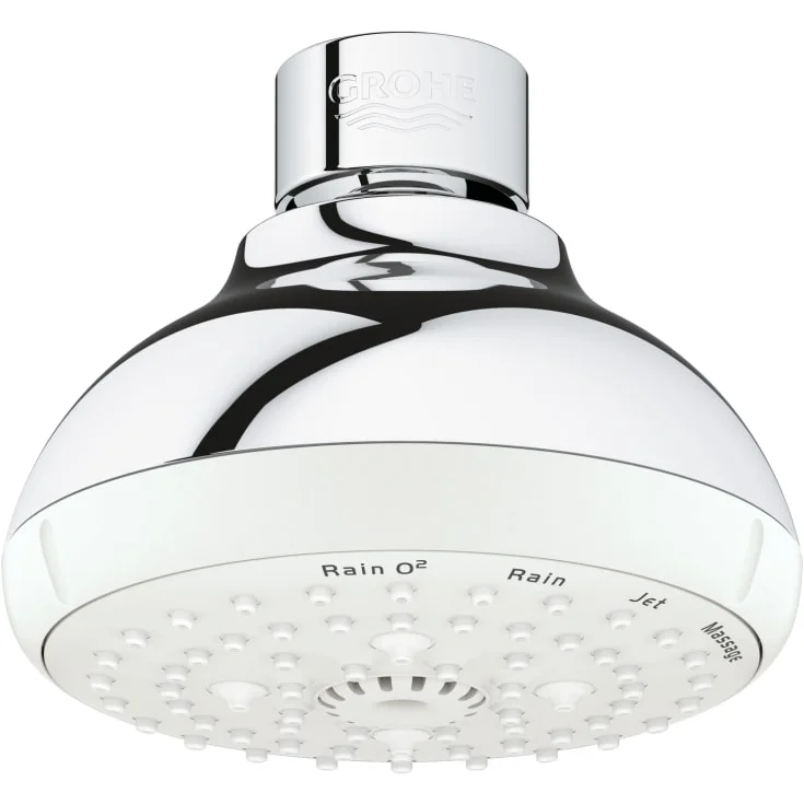 Grohe Tempesta takdusj, Ø10 cm, vannbesparende, krom | 27606001