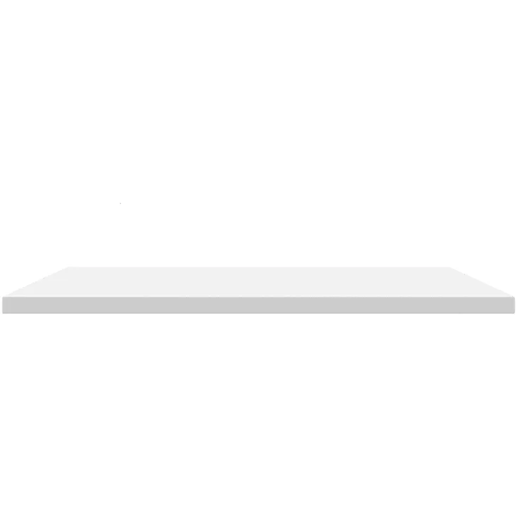 Linn Bad Corian benkeplate, 160x46x1,2 cm, venstre, hvit matt | 3916KMV1204