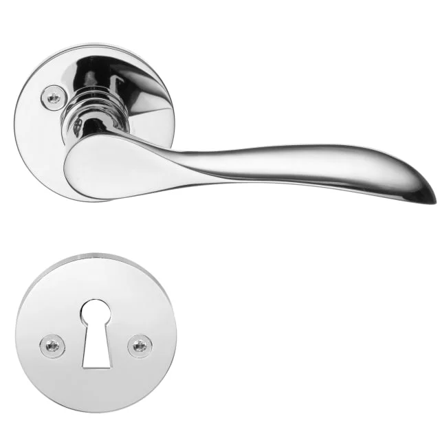Beslagsboden Basic Classic dørhåndtak, polert krom | B857KN Beslagsboden Basic Classic dørhåndtak, polert krom | B857KN