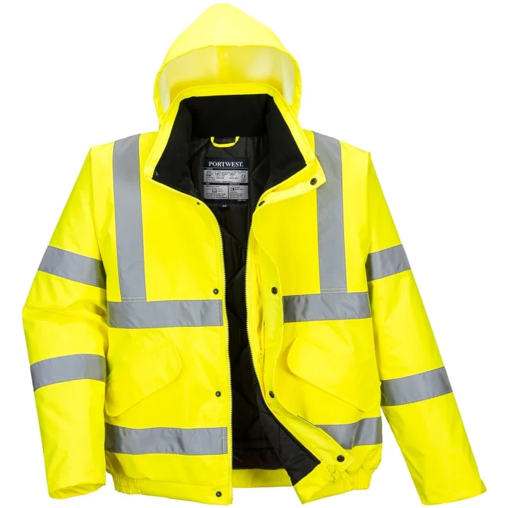 Portwest vinterjakke, hi-vis gul, str. 2XL | S463-YER_2XL
