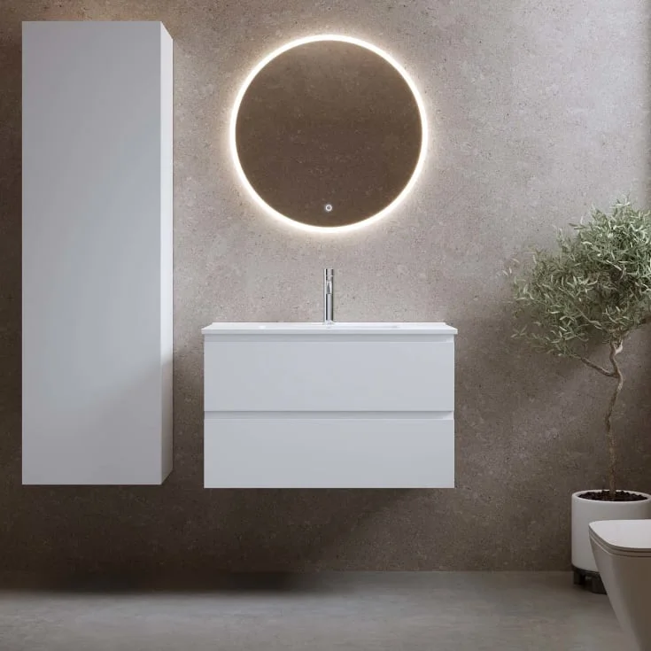Bathlife Eufori møbelpakke, med servant, 81×46,5×50 cm, hvit matt | 401410278 Bathlife Eufori møbelpakke, med servant, 81×46,5×50 cm, hvit matt | 401410278