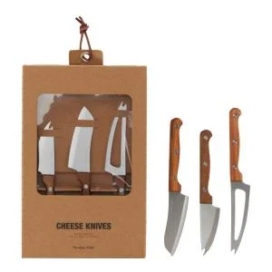 Ostekniver sett 3 stk natur v:3858122