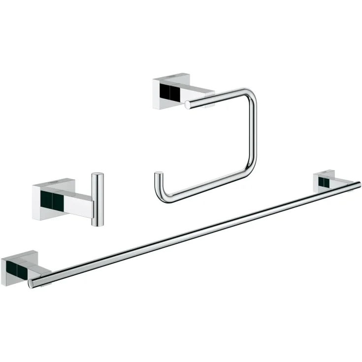 Grohe Essentials Cube 3-in-1 tilbehørsett, krom | 40777001