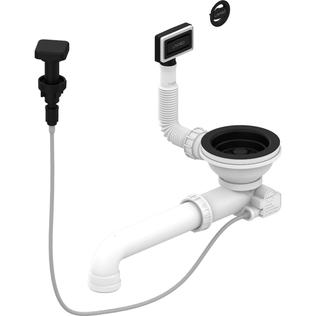 Lavabo D1 avløpssett, matt sort | 15504MS