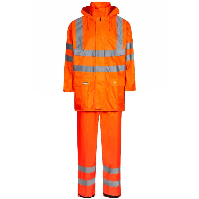 Lyngsøe Hi-Vis regnsett, hi-vis oransje, str. XL | LR40552-05_XL