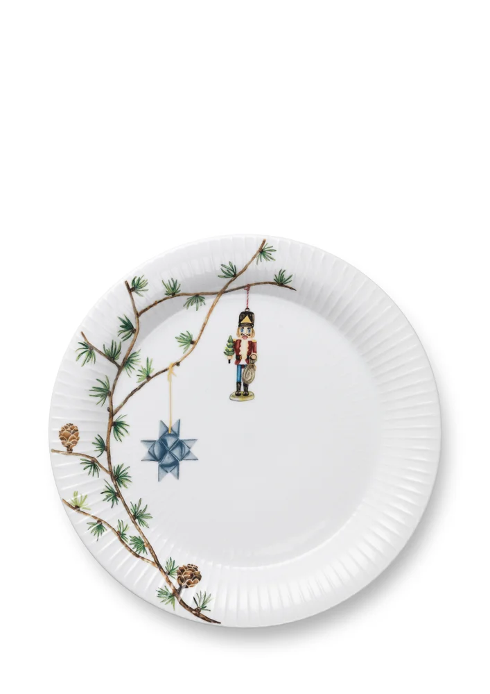 Tallerken 27cm hvit med dekor 2stk Hammershøi Christmas v:1162058
