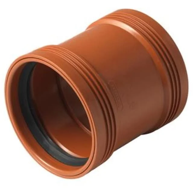 Wavin 110 mm PP kloakkdobbeltmuffe | 1553240
