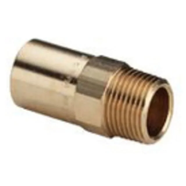 Viega Sanpress-kobling, tappevann, varme, nippel/nippel, 15 mm x 1/2" | 115418