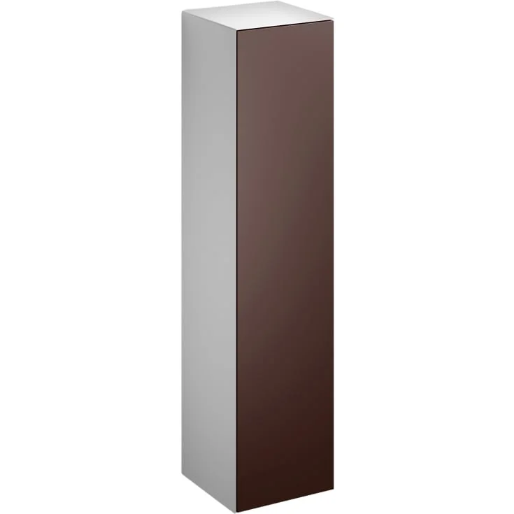 Laufen Folio høyskap,30x124,6 cm, brun/hvit | H4458920FO5231