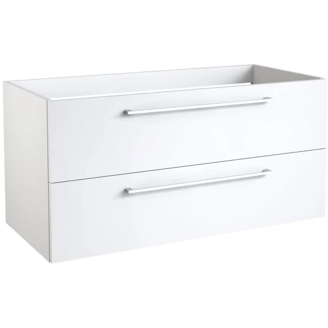 Korsbakken Rowan underskap, med 2 skuffer, soft-close, 99x45 cm, hvit høyglans | 130501100
