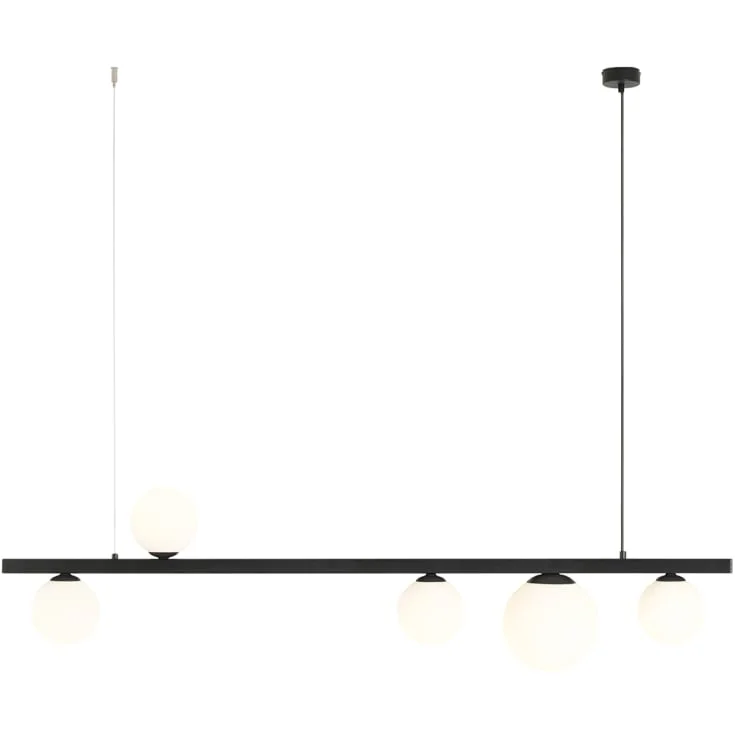 Aldex Garda 5 pendellampe, sort | AL1099F1