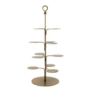 Seny dekorasjonsfat 40 cm antikk messingfinish v:1126686