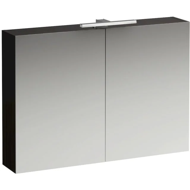 Laufen Base speilskap med lys, 100x70 cm, mørk alm | H4028521102631