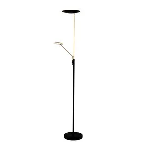 Cadiz uplight gulvlampe 186 cm svart/matt messing v:8896851 Cadiz uplight gulvlampe 186 cm svart/matt messing v:8896851