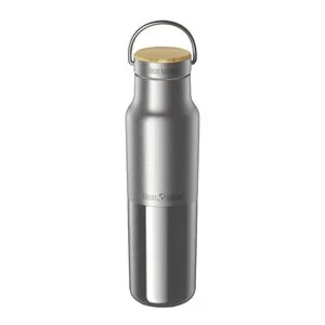 Insulated Reflect termoflaske 0,35L med bambuslokk børstet stål v:8770008 Insulated Reflect termoflaske 0,35L med bambuslokk børstet stål v:8770008