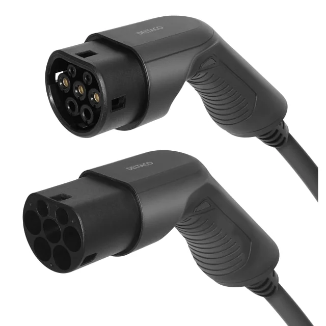 Deltaco ladekabel, type 2, 3 fase, 32A, 5 meter | EV-3205